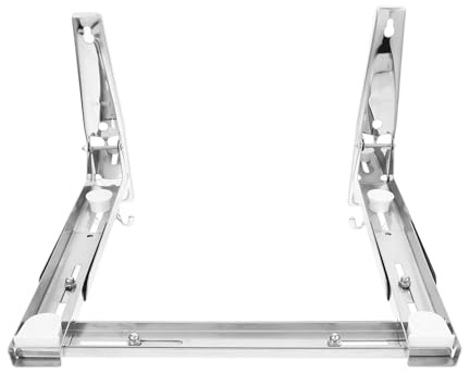 ABOOFAN 100lbs Soporte Para Horno Microondas Montaje Pared De Acero Inoxidable Estante Plegable Kit De Soporte Marco Rejilla Colgante Para Cocina Capacidad De Carga Lb