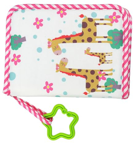 Babyfotoalbum für Erste Lebensjahr, Stoff Kunststoff | Bilderbuch zur Dokumentation des Babywachstums, Geburtstag Geschenk für Kinder, mit Stickern