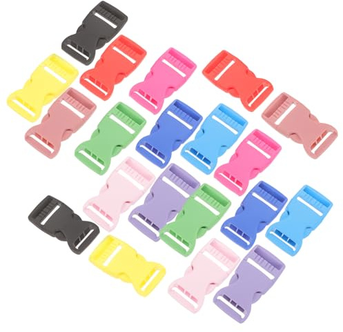 Gadpiparty Boucles à Déclenchement Latéral en Plastique 25 CM Lot de 10 Paires Multicolores Clips Robustes et Résistants à L’Usure pour Paquet à Dos Ceintures et Accessoires de
