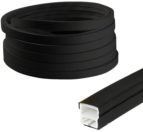 GHIBFBT LED Silikon Profil 3m, Flexibles 12x12mm LED Profil für Akustikpaneele, LED Diffusor Kanal mit Endkappen & Montageclips, IP65 Wasserdicht Neon LED Abdeckung für Decke, Schrank & Bar