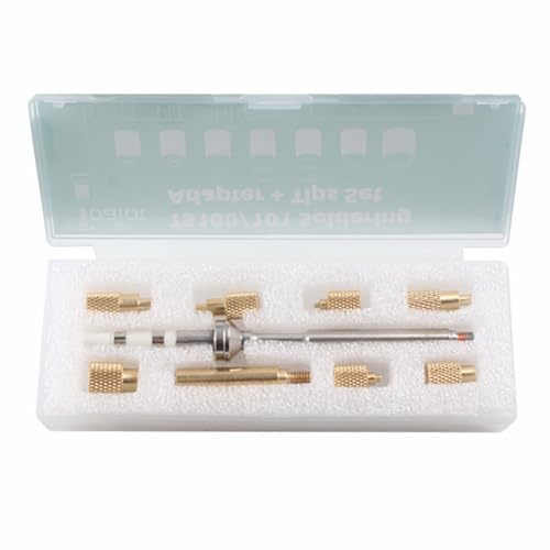 Moliuoly TS100 Lötspitzen-Heißklebeeinsatzmutter-Set M2-M8, Lötspitzen-Set