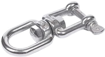 SITBXO Pivotant à Double extrémité Lot de 10 Anneaux Chaîne Pivotants en Acier Inoxydable 304, Forme 8, avec Crochet Connexion Et Rotation À 360°(M5,Ox Type)