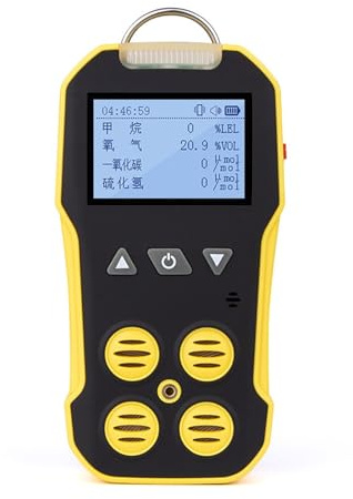 Rilevatore multigas 4 in 1, tester for perdite di gas combustibili con vibrazione, allarmi visivi e acustici for casa e camper Monitoraggio veloce(CH4)