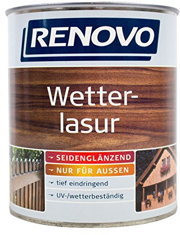 Wetterlasur 5 L Holzlasur Teak Renovo