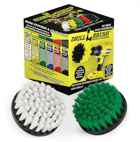 Cleaning Supplies - Kitchen Accessories - Drill Brush - Grout Cleaner - Indoor/Outdoor Spin Brush Cleaning Kit - Stove, Oven Rack, Counters, Flooring - Bathroom Accessories - Scrub - Shower Curtain