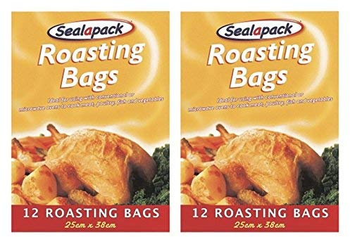 Finchley 24 x Sealapack Turkey Chicken Meat Roasting Bags Oven Cooking Bags 25 x 38cm