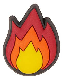 Crocs Jibbitz-Schuh-Anhänger für Erwachsene, unisex, Haus-Party, Schuh-Charm, Einzelanhänger für Jugendliche und Erwachsene, fire, Einheitsgröße