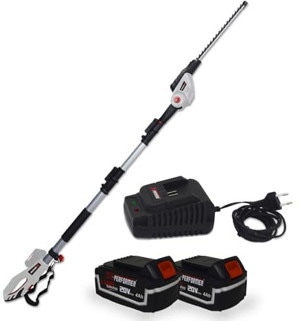Scie à Ebrancher Taille Haies sur perche 20V Xperformer XP2PSTH20LI - Outil portatif 2 Batteries 4Ah et DOUBLE chargeur