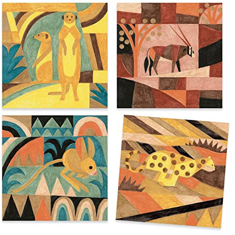 Djeco Inspiriert von Desert Watercolor and Crayon Art Kit, Paul Klee, Multi