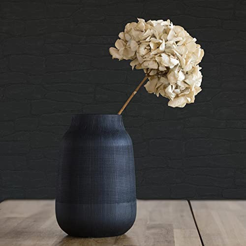 Carta da parati in tessuto non tessuto Stein Dino M1-No.1965 | Antracite | Nero | Effetto pietra | Parete di pietra