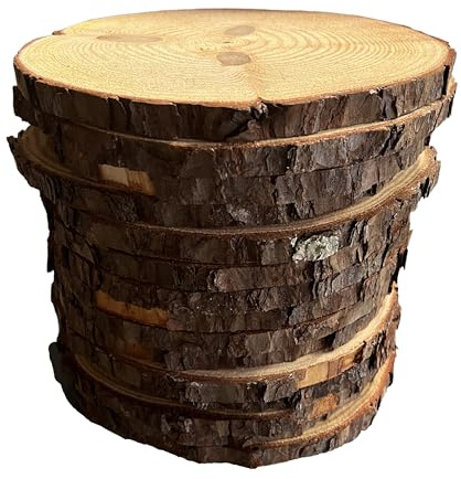 Set of (14) 8-9 inch Wood Slices for centerpieces! Wood Slice centerpieces, Wood Rounds, Tree Slices (8 inch)