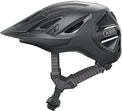 ABUS Stadthelm Urban-I 3.0 ACE - sportlicher Fahrradhelm mit LED-Rücklicht, verlängertem Schirm und Magnetverschluss - für Damen und Herren