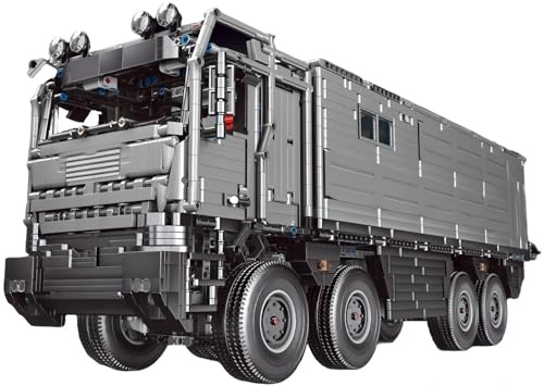 Auforua Technik Wohnmobil LKW Modellbausatz, 6068 Teile Groß MOC Klemmbausteine Wohnwagen Set, Automodell Sammlerstück Geschenk für Autofans, Keine Originalverpackung