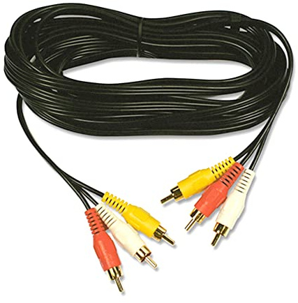 ONOGAL Cavo da 5 metri 3 RCA a 3 RCA Maschio a Maschio Estensore per audio stereo e video 2499
