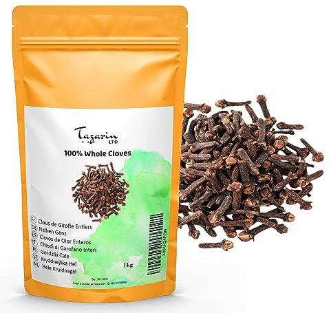 1kg Chiodi di Garofano Interi - Aroma & Gusto Intenso - Sacchetto con Zip - 100% Naturale, Puro e Senza Additivi