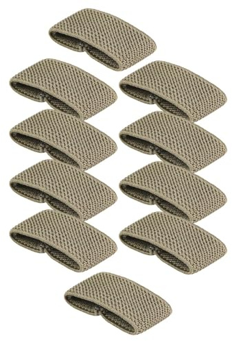 Milageto 10x Elastische Gürtel Halter Gürtel Schlaufen für Hosen Gürtel Tragen Beständig Zubehör Backpacking Gurtband Schleife Rucksack Gurt Halter, Grün
