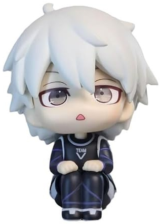 Xinnice Blue Lock Look Up Figure - Nagi Seishiro Actionfigur - 10cm PVC Sitzende Statue - Anime Mini Niedlich Modell - Desktop Dekorationen Sammlung Geschenke für Anime Fans