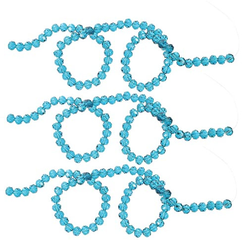 LALAFINA Conjuntos De Tiras De Cuentas Espaciadoras De Cristal Para Joyería De Abalorios Sueltos Pavo Real Perfectos Para Manualidades y Creaciones De Joyas