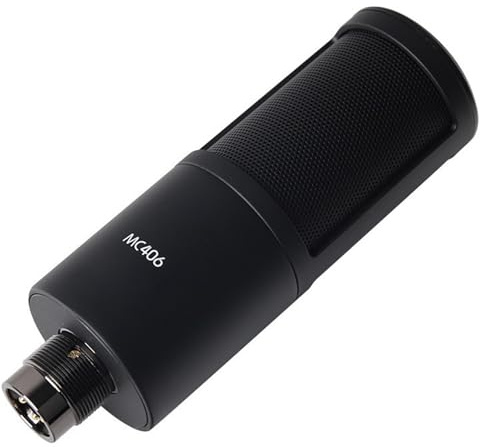 Fazvncv Micrófono condensador profesional MC406 de estudio de 20 a 20 Khz para PC, podcasting y reducción de ruido