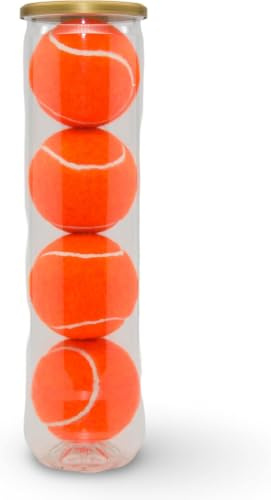 Price of Bath Coloured Tennis Balls (1 Tube of 4 Balls) | Type 2 Pressureless ITF Standard | Made in UK | For Casual Court Play, Training, Dog Games! | Pick From 13 Colours |