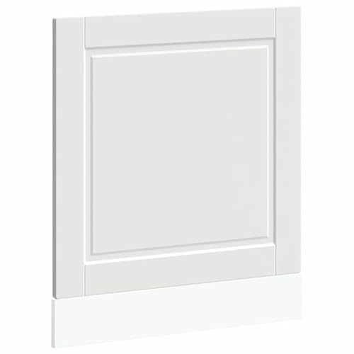 Mascherina per lavastoviglie Porto bianco, 60 x 1,5 x 67 cm, in legno – Parte anteriore della cucina per lavastoviglie, durevole e facile da montare, ideale per cucine moderne