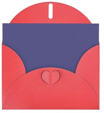 WHJDPP Tarjeta de felicitación roja con diseño de crisantemo salvaje JuHua con impresión morada de 4 x 6 pulgadas para Navidad, cumpleaños de niños, día de San Valentín, aniversarios de boda e