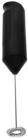 TOPBATHY Mousseur à Lait Électrique Portable Noir En Abs, Sans Batterie, Léger Et Facile à Utiliser, Pour Cappuccino, Latte Et Boissons Maison, Fouet Mélangeur Compact