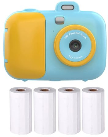 KIXZSAZ Caméra pour Enfants 1080P avec imagerie en Noir et Blanc Petit Corps Energy ABS Mignon Appareil Photo instantané Appareil Photo numérique pour numérique