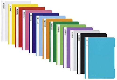 13 Schnellhefter Kunststoff Hefter aus PP Brunnen in 13 Farben (13 Farben NEU)