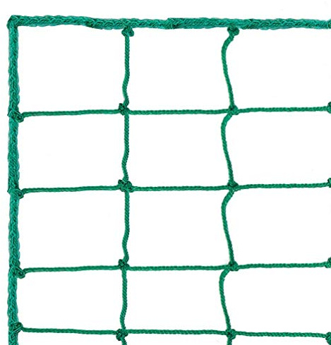 Aoneky Fotboll Backstop Nät - 3x3/3x4,5/3x6/3x9/3x12 meter, Multisport Barriärnät för Sport Basket Fotboll, Stoppa Bollen Säkert Staket Nät för Utomhus Bakgård Trädgård, Polyeten Rep, Grön (3×9M)