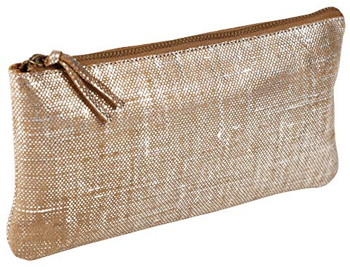 Clairefontaine 410038C Penale Kleo-Pathra Flach 22x11cm Lammleder Silber