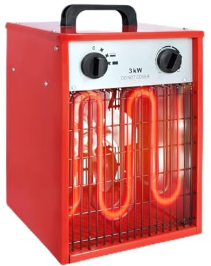 LARS360 Elektroheizung Heizlüfter Energiesparend 3000 Watt - Professionelle Heizgebläse mit 3 Heizstufen, Elektroheizer für Innen- und Außeneinsatz, Überlastschutz Elektroheizgebläse