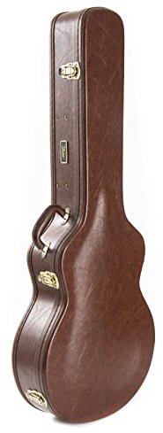 Fame Case 16 Archtop Gitarrenkoffer, Historic Brown, Wetterfest, Stabil, Für E-Gitarren, Jazz/SemiHollow, Mit Polsterung, Zubehörfach, Ideal für 16 Jazz und Hollowbody Archtop Gitarren