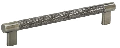 Amerock | Kitchen Cabinet Pull | Gunmetal | 8 in (203 mm) Center-to-Center | Bronx | 1 Pack | Furniture Hardware | Cabinet Handle | Bathroom Drawer Pull