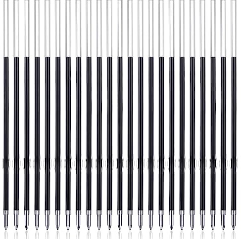 40 Stück Kugelschreiber Minen, 0,7 mm Einziehbare Stift Nachfüllungen, Kugelschreiber Nachfüllungen, Ersatzminen Kugelschreiber, 107 mm in Länge, Kompatibel Mit meisten Einziehbare Stifte (Blau)