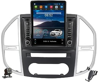 YLOXFW Car Stereo 2 Din Android 12.0 Radio with 4G WiFi SWC DSP Carplay for B-enz Vito 3 W447 2014-2023 GPS Sat Navigation 10.4'' Touchscreen Headunit Multimedia Video Player FM BT Receiver,TS800