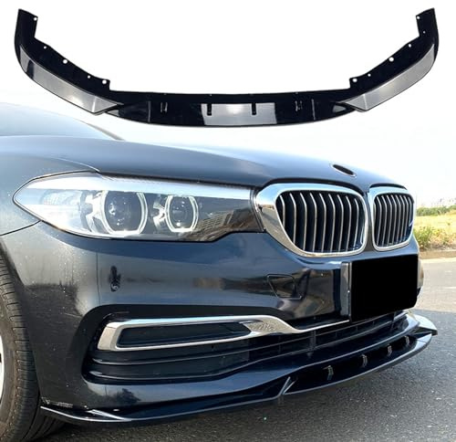 FINMOKAL Frontstoßstange Lippe Spoiler Splitter für BMW 5er G30 525i 530i 2017-20 Schwarz