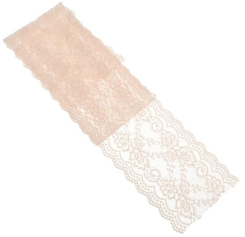 Operitacx 2 Rollen Blumenspitze Schwarze Und Weiße Kissen Hochzeit Spitzenband Bogen Machen Band Tischdecken Für Partys Stickerei-stoff Elastischer Spitzenstoff Nylon Sanft Tortenspitze 15c
