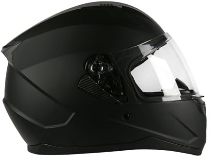 Casque de moto Speedway - Arcane - Casque intégral idéal pour homme et femme, homologué ECE et DOT - Noir mat