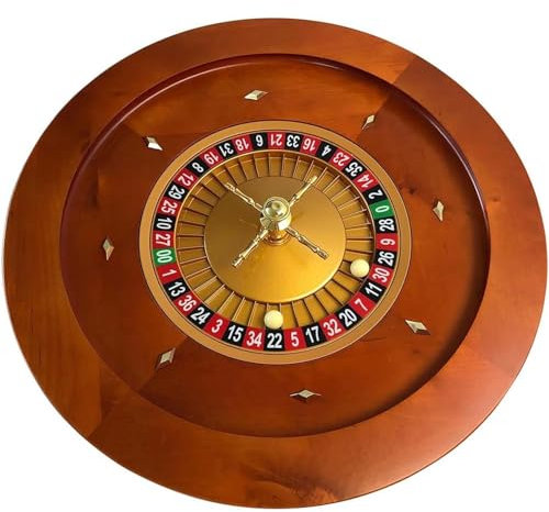 GALPBBCADE HöLzernes Roulette-Rad Dauerhaft Roulette-Rad Aus Holz Roulette-Rad Drehteller Freizeittischspiele Perfekt FüR Einen Spieleabend Zu Hause Oder Eine Club-Party,001