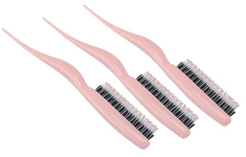Spazzola per Cotonatura per Capelli Fini, Spazzola per Capelli Cotonata 3 Pezzi Strumento per lo Styling Portatile con Funzione Volume Aggiuntiva per Uso Domestico e in Viaggio