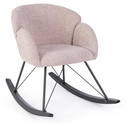 KONTE.DESIGN Sibilla Sessel, Gummibaum, Altrosa, 1 Stück