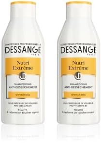 Dessange Nutri-Extrême Shampooing Anti-déssèchement Huile de Volubilis 250ml (Lot de 2)