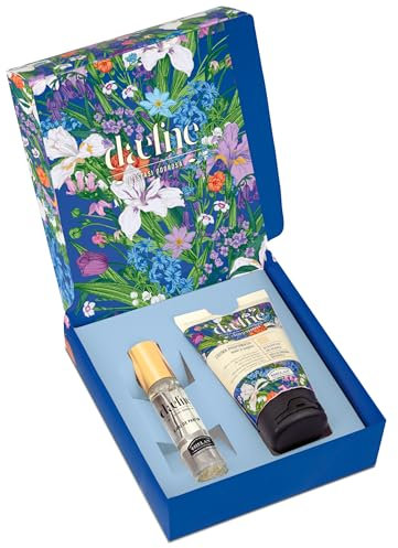 Helan Daefne - Coffret Femme avec Parfum Fleuri Femme 10ml + Crème pour Mains Sèches et Gercées avec Vitamine C et E Crème Revitalisante 50ml, Idées et Cadeaux pour Elle Beauté Naturelle Made in Italy
