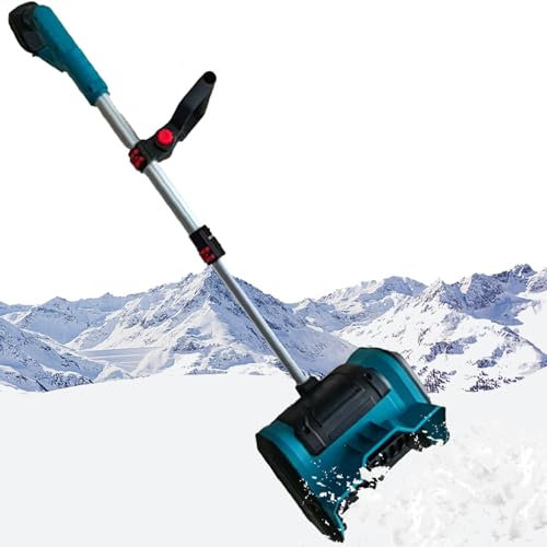 Pala da Neve elettrica, Pala da Neve Pieghevole Senza spazzole con Batteria al Litio da 21 V, spazzaneve Elettrico con Una Larghezza di 31 cm e Una profondità di 15 cm, Adatto per la Pulizia