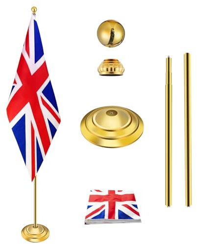 Kit de mástil de bandera para interiores con base pesada y gruesa, altura de 200 cm a 252 cm, mástil de bandera comercial de acero inoxidable para oficina, escuela, ayuntamiento, asta de bandera