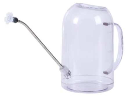 Stgfyxgs Annaffiatoio da 2,0 Litri con Ugello Lungo, Bollitore da Giardino Infrangibile, Multifunzionale, Manico Ergonomico, Vaso per Annaffiare, 4,9x8 Pollici, Chiaro