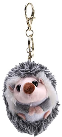 melairo Netter Igel PlüSch SchlüSsel Bund Handy AnhäNger SchlüSsel Ring Igel Pompon Ring AnhäNger PlüSchtier Anime Pelz Geschenke