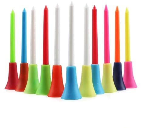 GXQZSZ Coussin Top Golf Tees 50pcs,83mm Coloré Tees en Caoutchouc Plastique