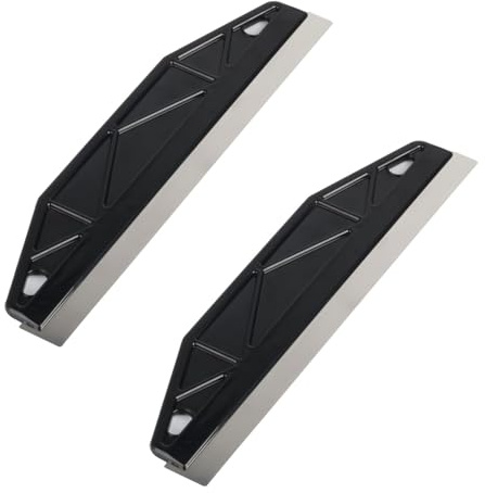 Paint Trim Guard, 12 Paint Shield for Skirting Board Painting Guard, Stainless Steel Straight Edge Painters Tool for Cutting in Paint Wallpaper Guard & Measurement (2 - Black)